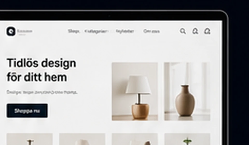 Webbutik med produktkatalog och e-handel
